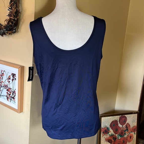 JONDEN Size XL Reversible V-Neck & Scoopneck Classic Tank Navy STRETCHY $49 NEW - Picture 4 of 11